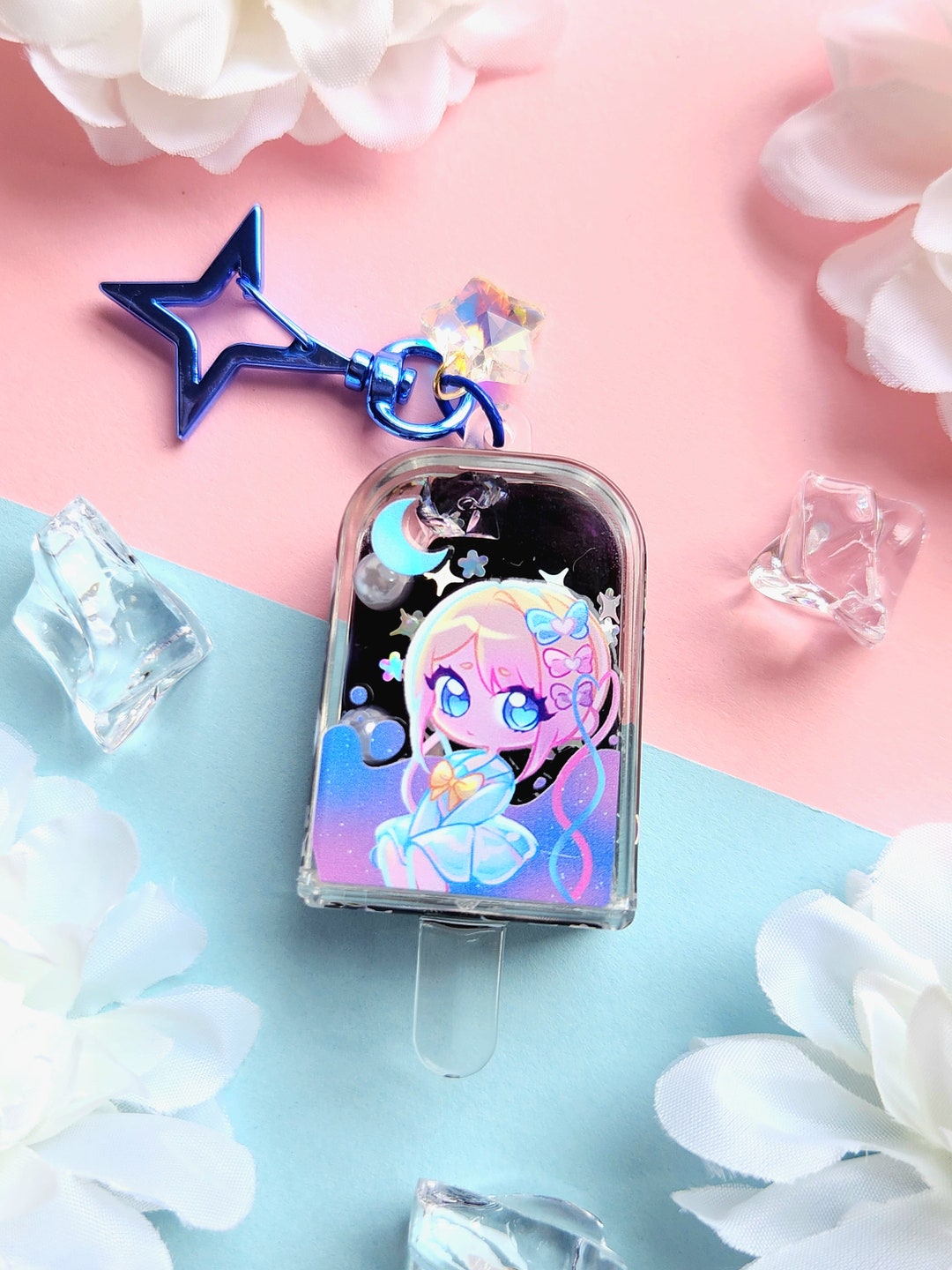 Kangel Needy Streamer Overload 3D Liquid Galaxy Charm / Keychain ...