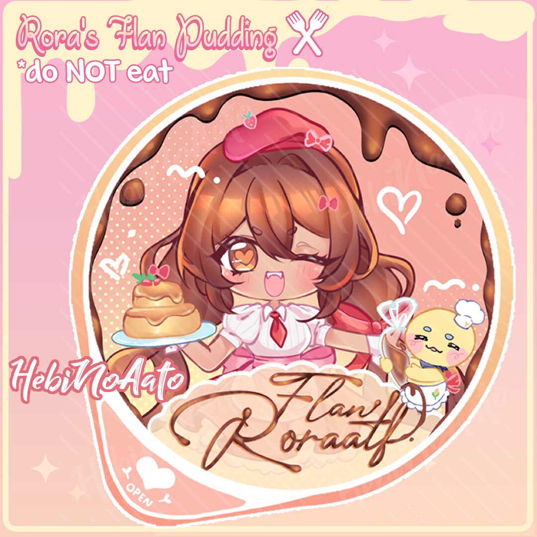 Vtuber Roraatf Collab Merch Bundle Offer Pudding Charm Tamagotchi Charm