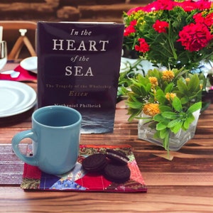 Rustic Retreat: Quilted Mug Rugs, Coasters, and Snack Mats, Candle Mats Handmade Quilted Crumb Block Design, Country Cottage  Core Farmhouse