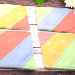 Cozy Up with Our Quilted Mug Rugs - Colorful 100% Cotton Coasters for Mugs & Teapots | Perfect Gift!