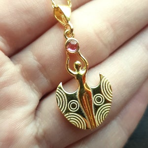 Cybele Necklace, Goddess Medallion, 925k Silver Aphrodite Pendant, Goddess Venus, Women's Jewelry