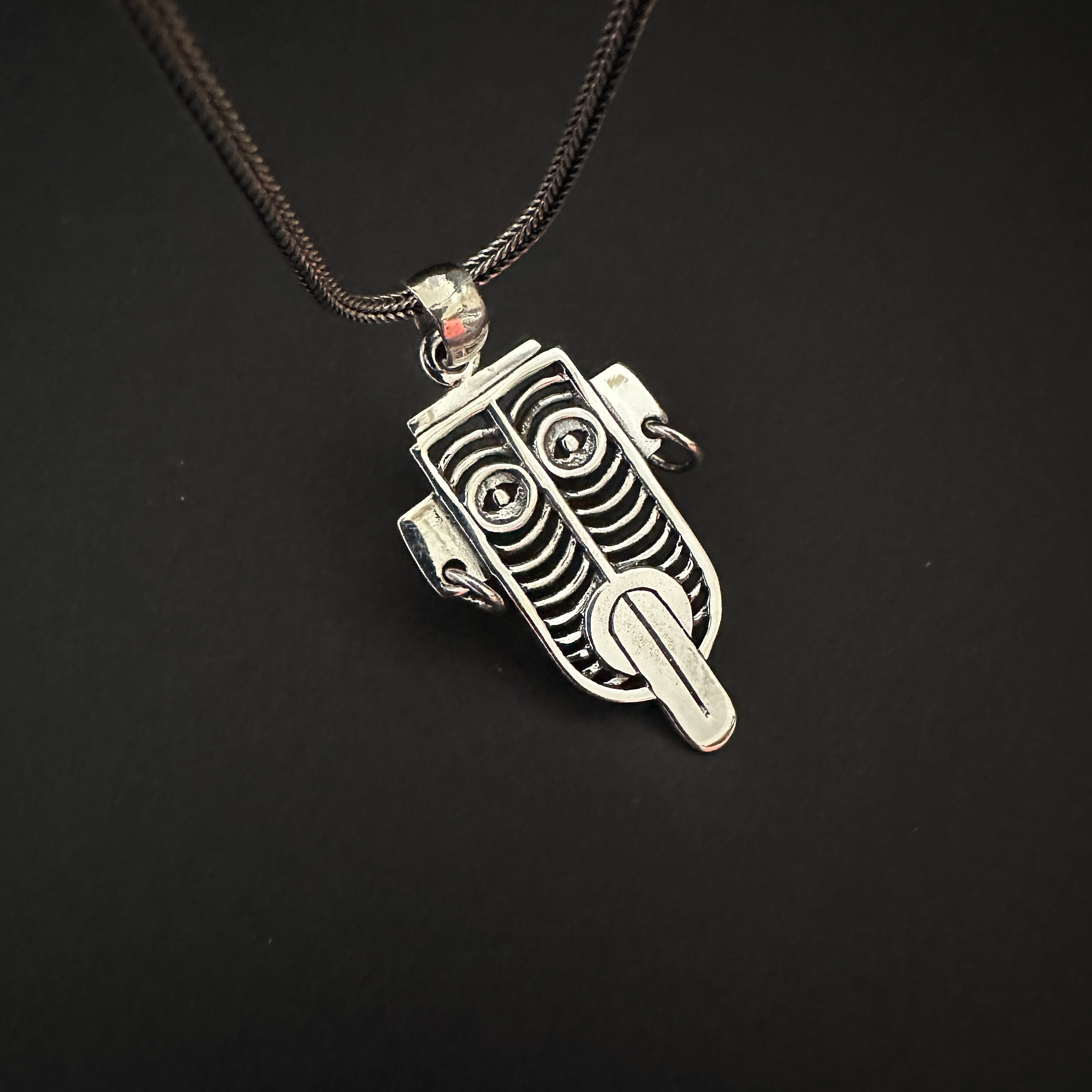 Pendentif Masque Africain En Argent Sterling 925 - Fait Main - Neuf Sans Emballage