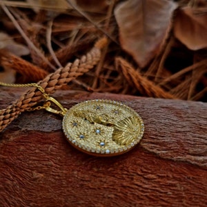 Medalhão de Vênus, Pingente da Deusa Vênus em Prata 925, O Nascimento de Vênus, Colar de Afrodite imagem 10
