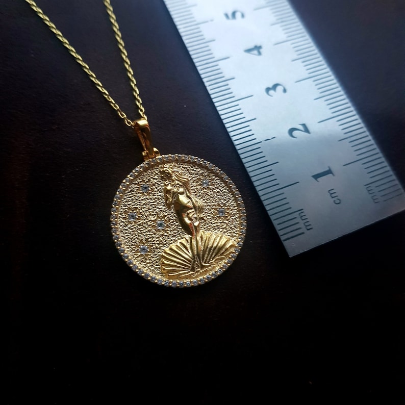 Venus Necklace, Silver Venus Pendant
