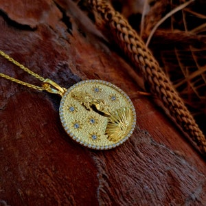Venus Necklace, Silver Venus Pendant