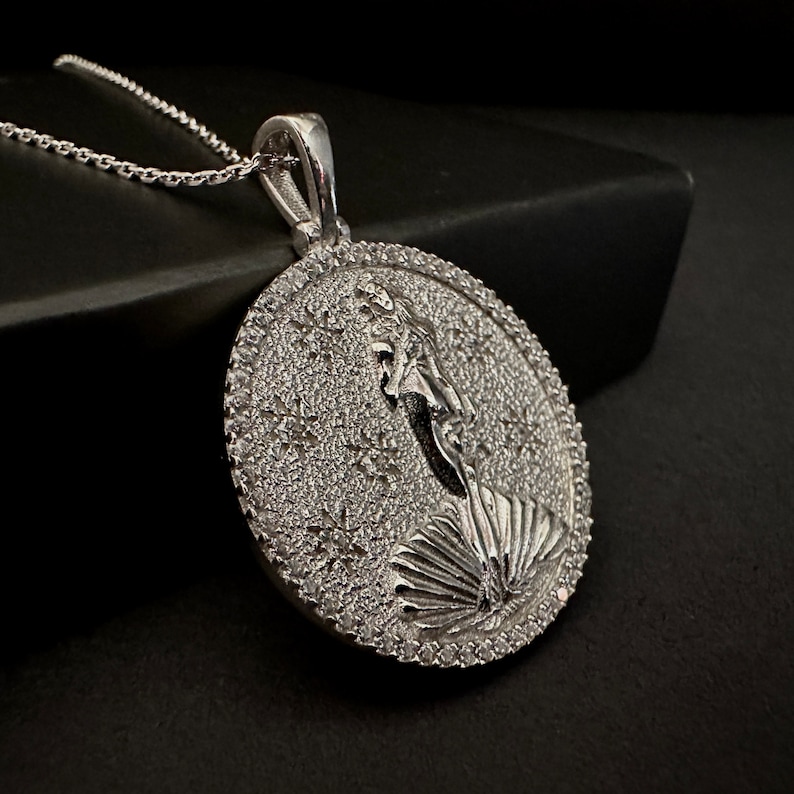 Venus Necklace, Silver Venus Pendant