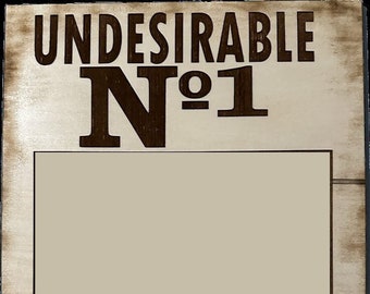 Undersirable No 1 Wizard Wanted Poster SVG file for Glowforge