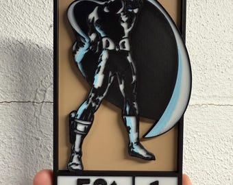 Moon Knight 3D Printed Cornerbox Art Sign