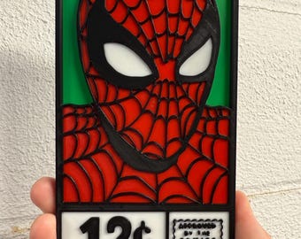 Spidey Head 3D Printed Cornerbox Art