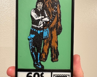 Han and Chewy 3D Printed Cornerbox Sign