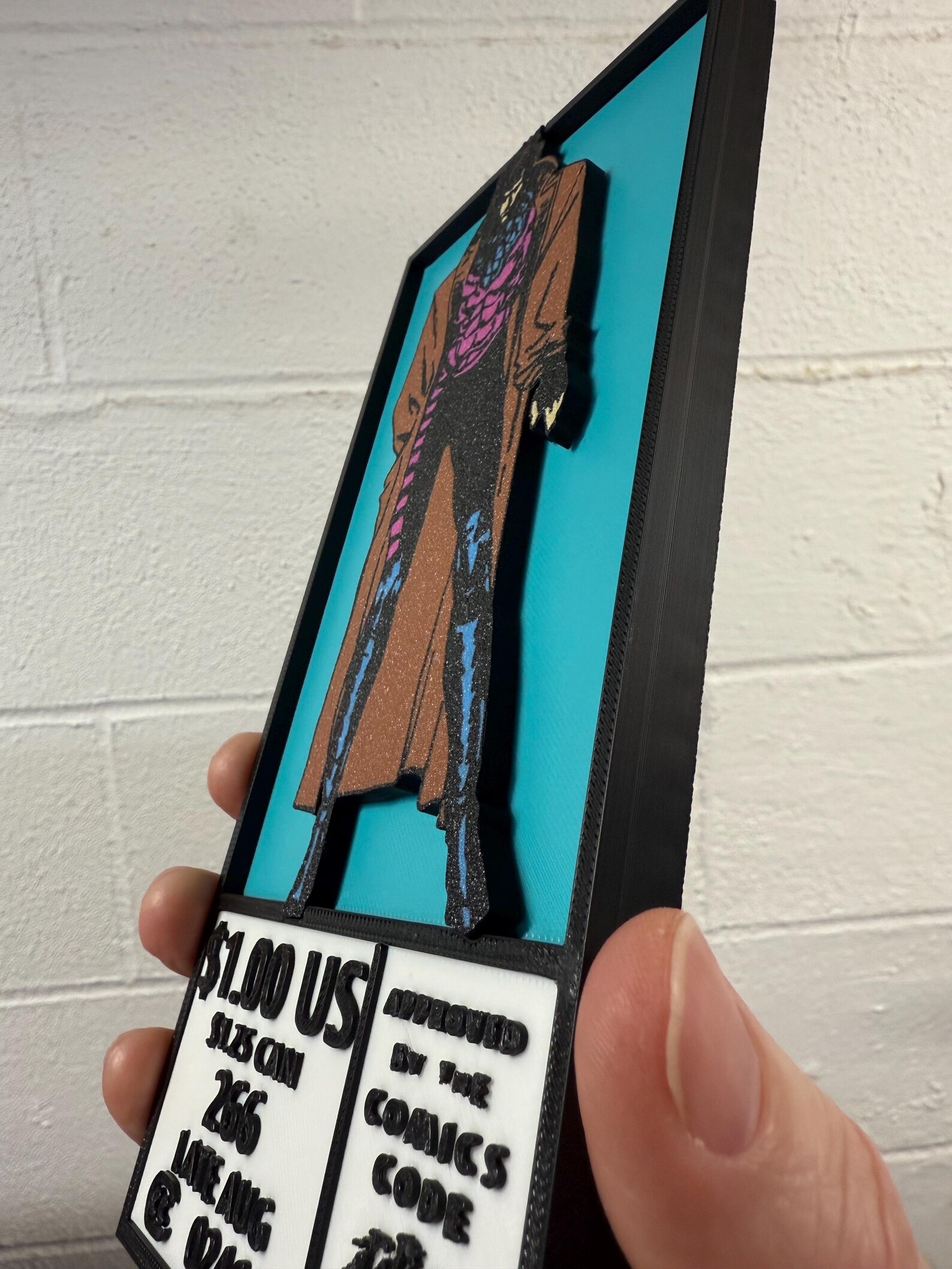 Gambit 3D Printed Cornerbox Art Sign - Etsy