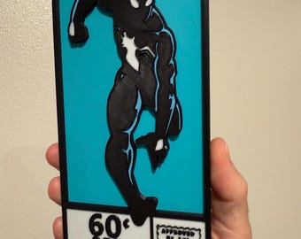 Spidey Running 3D Printed Cornerbox Art