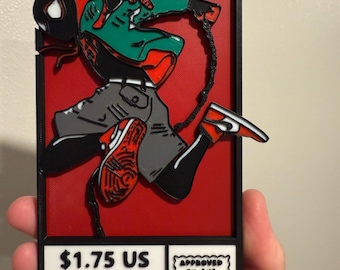 Miles Morales 3D Printed Cornerbox Art