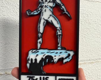 Iceman 3D Printed Corner Box Art Sign