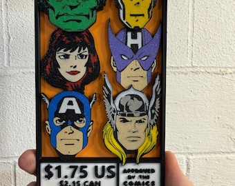 MCU 6 3D Printed Corner Box Art