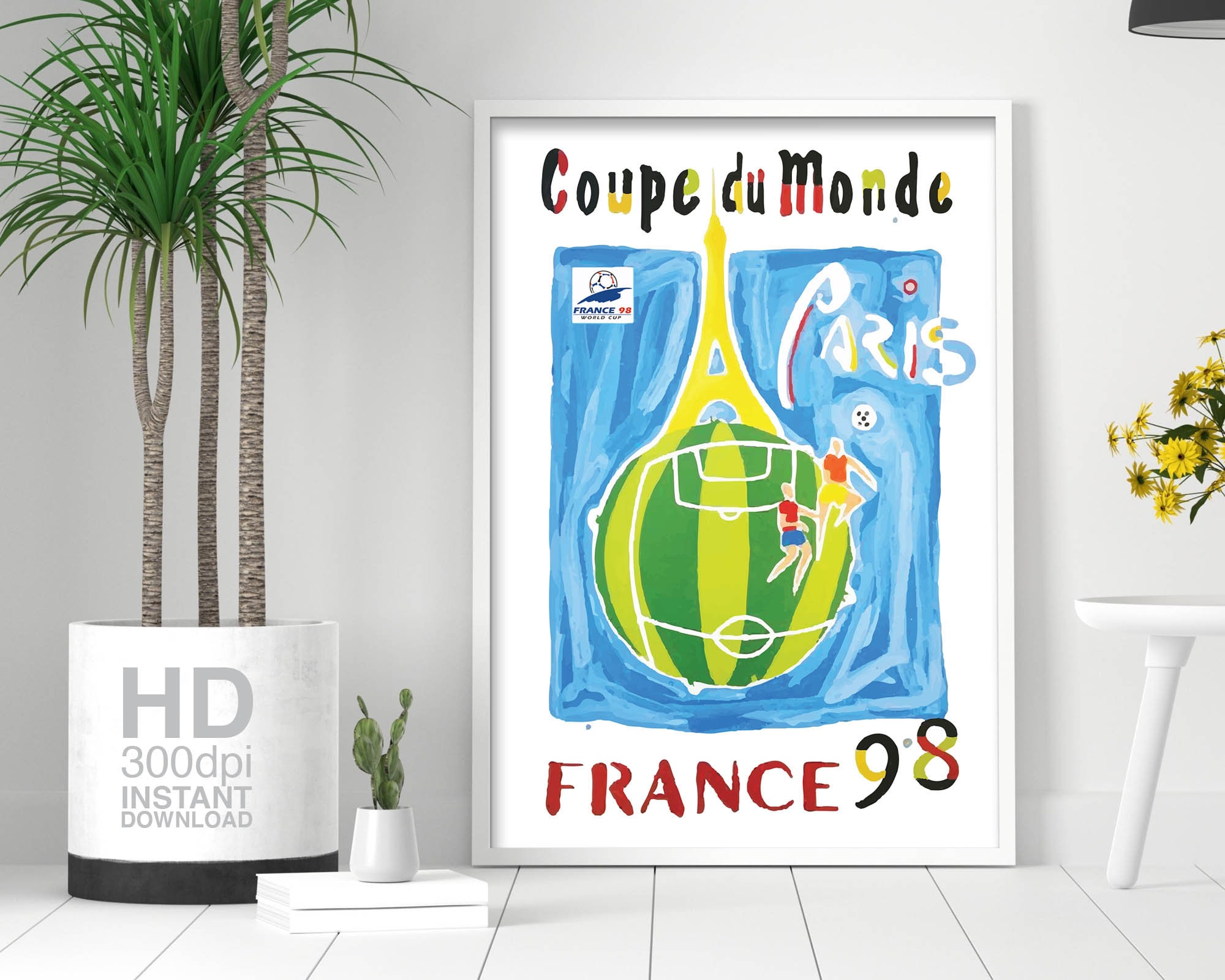 Lampe Led Poster Kylian MBAPPE Champion du Monde Equipe de France