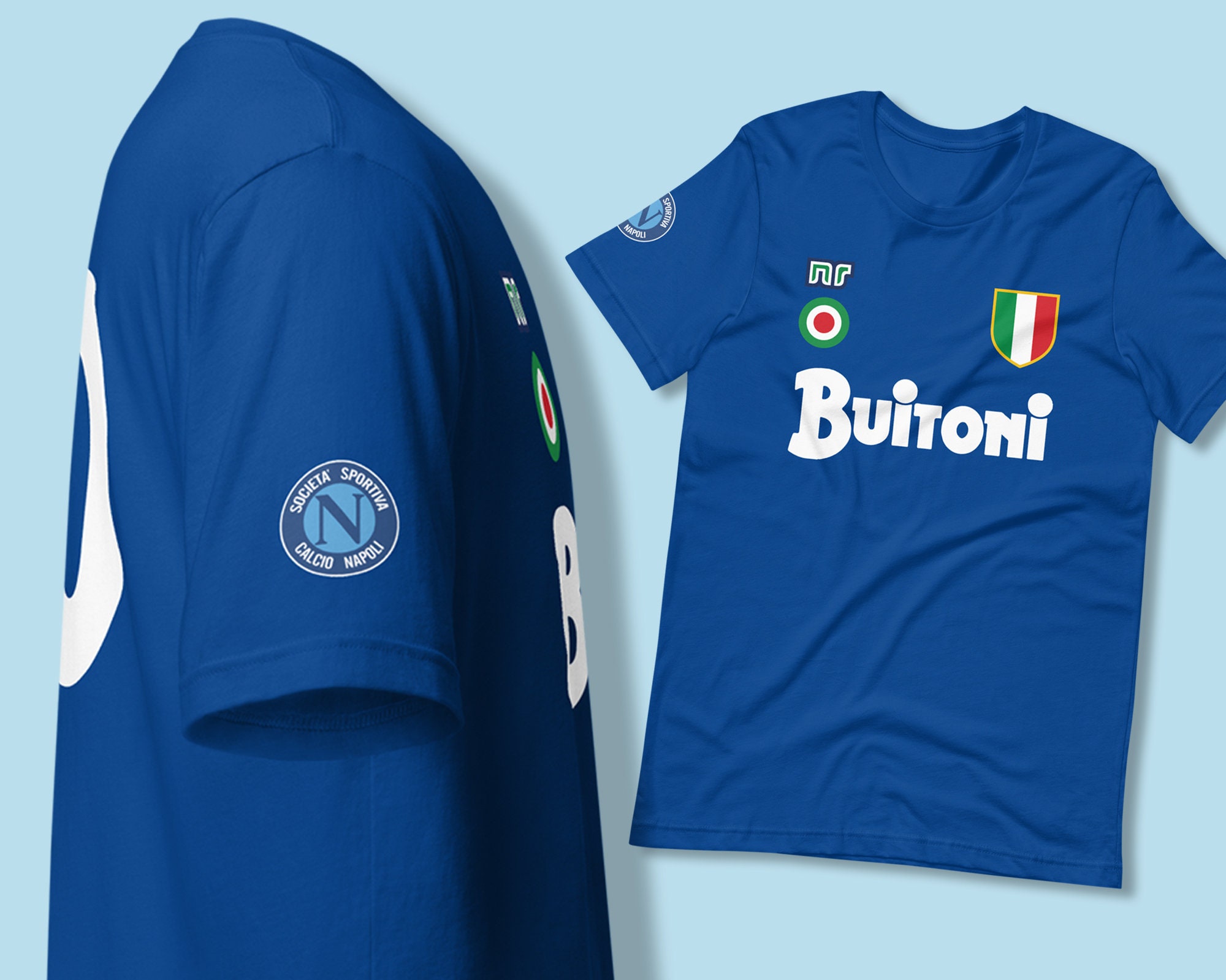T shirt napoli hot sale calcio