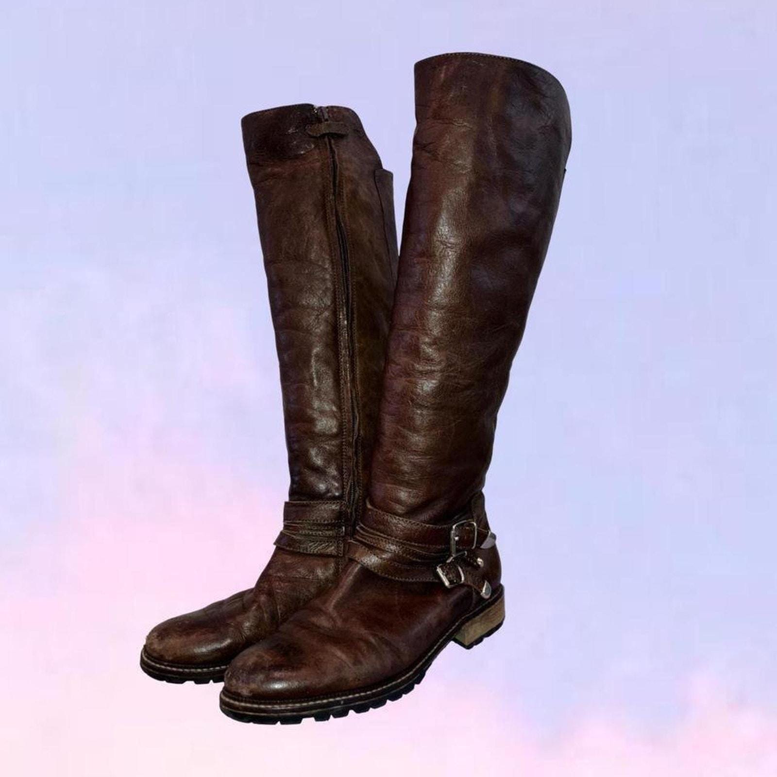 archive vintage leather boots 38 y2k ブーツ Y2k Leather Boots - Etsy