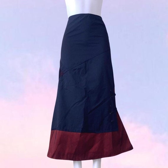 Vintage 90s y2k cyber cargo skirt FRENCH