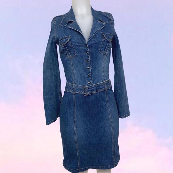 90s denim dress outfit sales