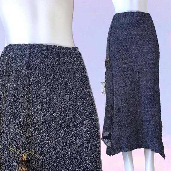 Vintage 90s y2k archive french designer maxi skirt - image 1