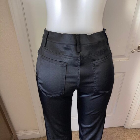 Vintage 90s y2k satin shiny flare pants - image 7