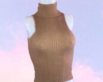 Vintage 90s y2k ribbed turtleneck GUESS JEANS