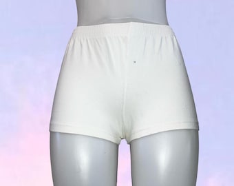 Pantaloncini bianchi vintage anni '90 y2k