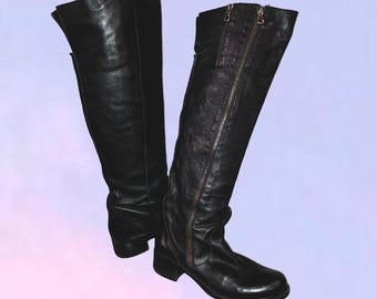 Vintage Lederstiefel aus den 90er Jahren (Y2K), hergestellt in Italien