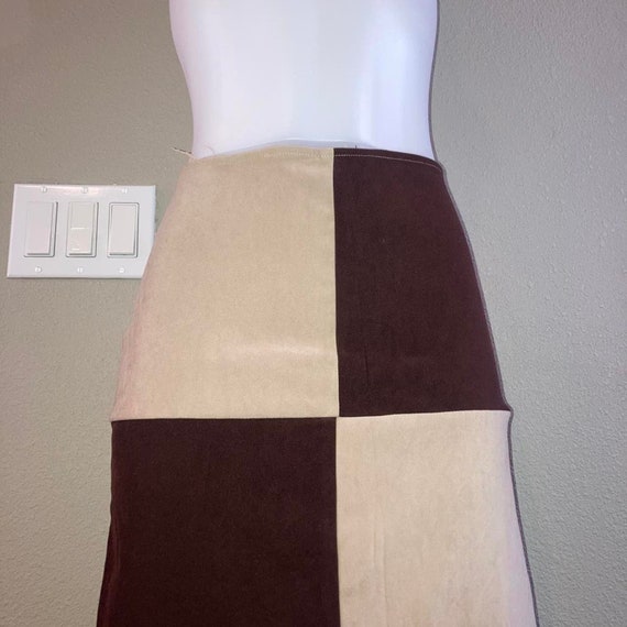 Vintage 90s y2k color block maxi skirt - image 5