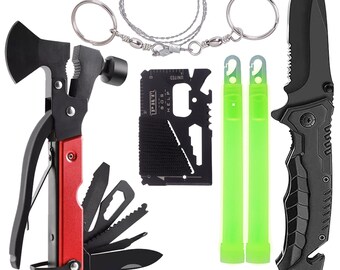 Basic Survivalist Multifunctional Tools Kit for Camping, Hiking, Boating, Survival, Emergency, Travelling and Adventure