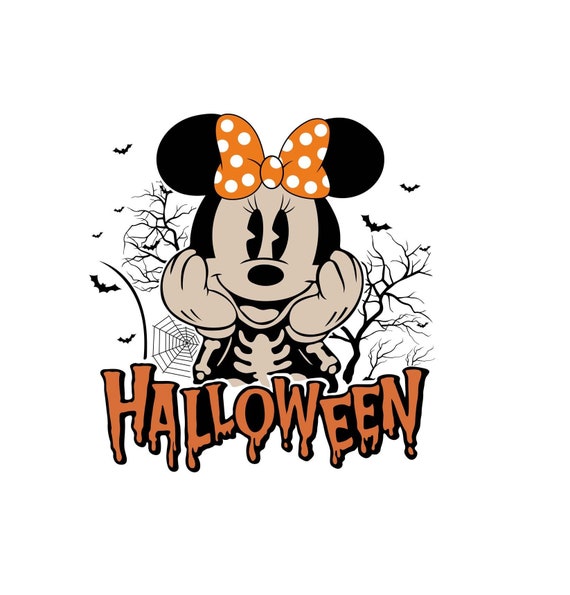 Minnie Mouse Halloween DTF Sublimation Disney Heat Etsy