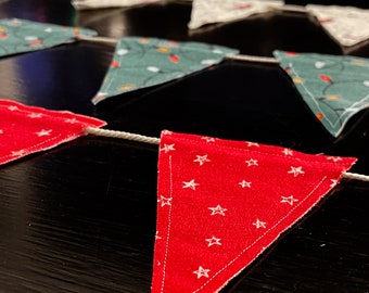 winter holiday print bunting