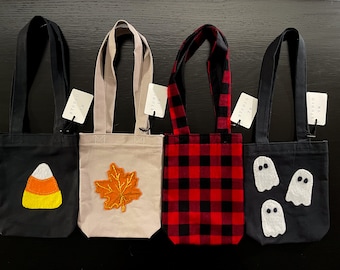 handmade mini-tote bags