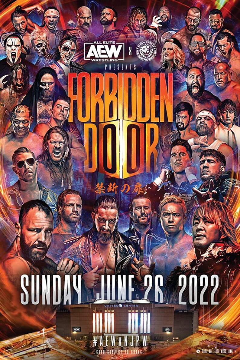 AEW Forbidden Door 2022 on DVD RARE Never Released See Etsy Australia
