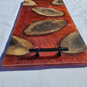 Dragons Breath Live Edge Epoxy Charcuterie Board