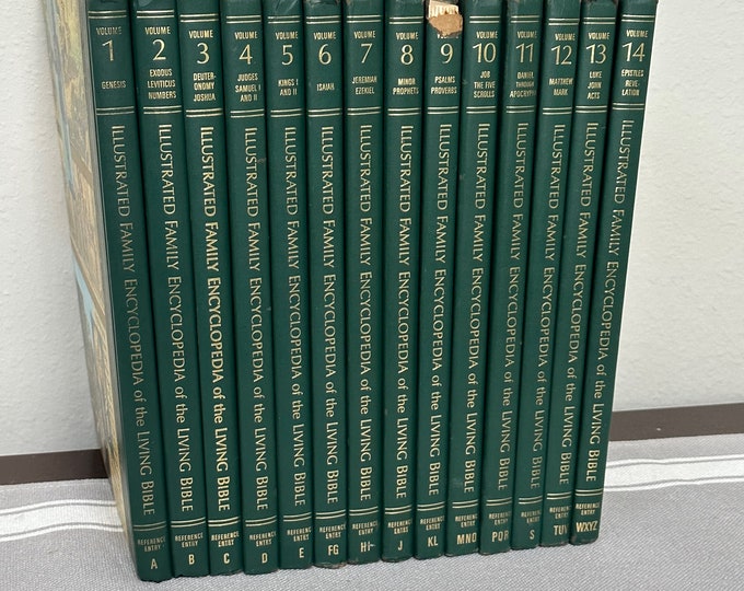 Complete Set 1967 Illustrated Family Encyclopedia the Living Bible