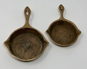 Pair of Mini Cast Iron Skillets, Ashtray or Wall Hangings,