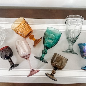 Amber Patterned Plastic Wine Glasses, Birthday, Wedding, Boho, Party  Supplies, 12 Pcs, 8 oz. 