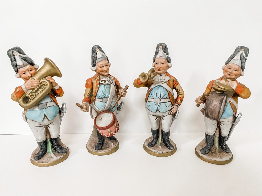 Vintage Figurine Set Rare and Unique War Band Players Etsy