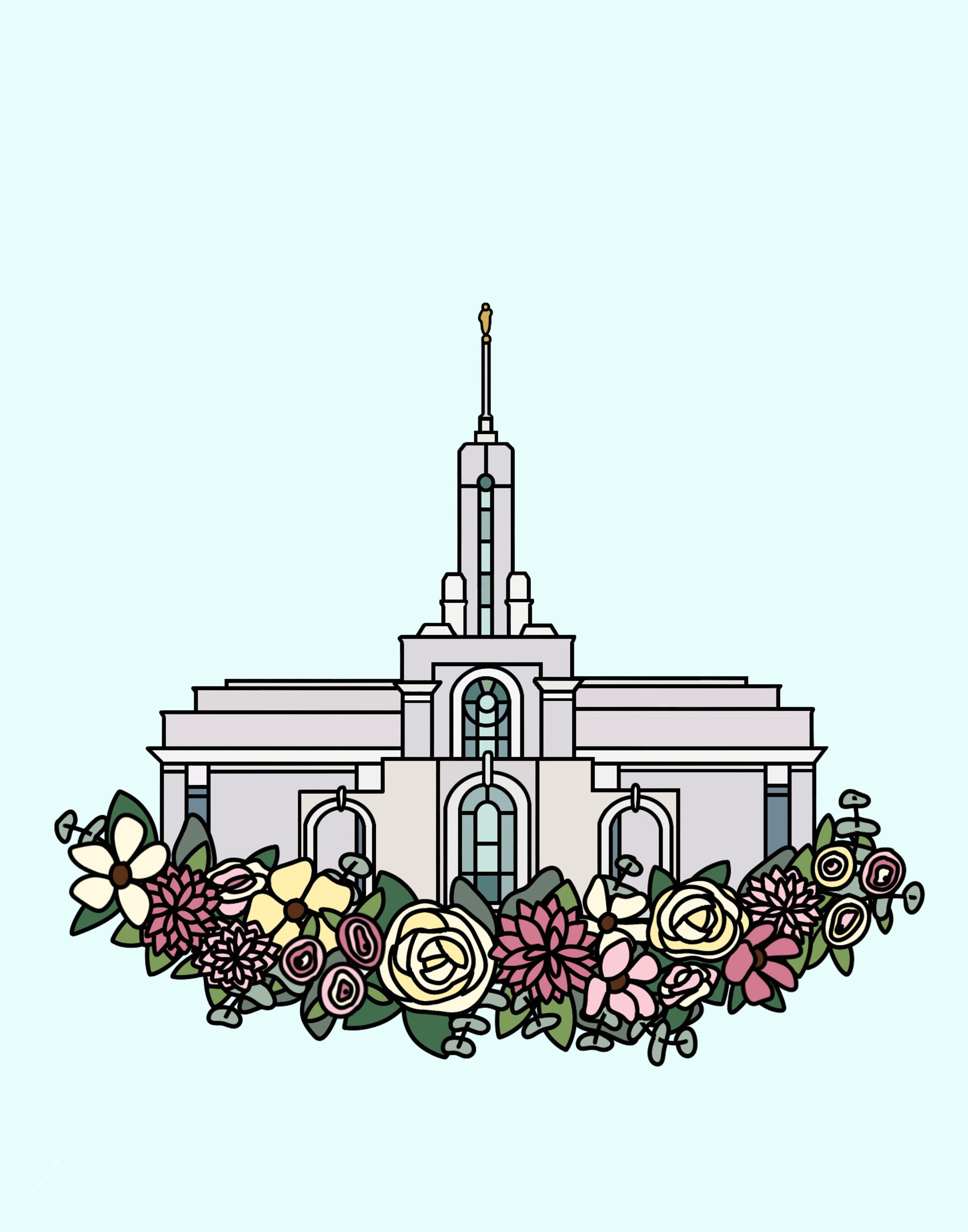 Mount Timpanogos Temple Etsy