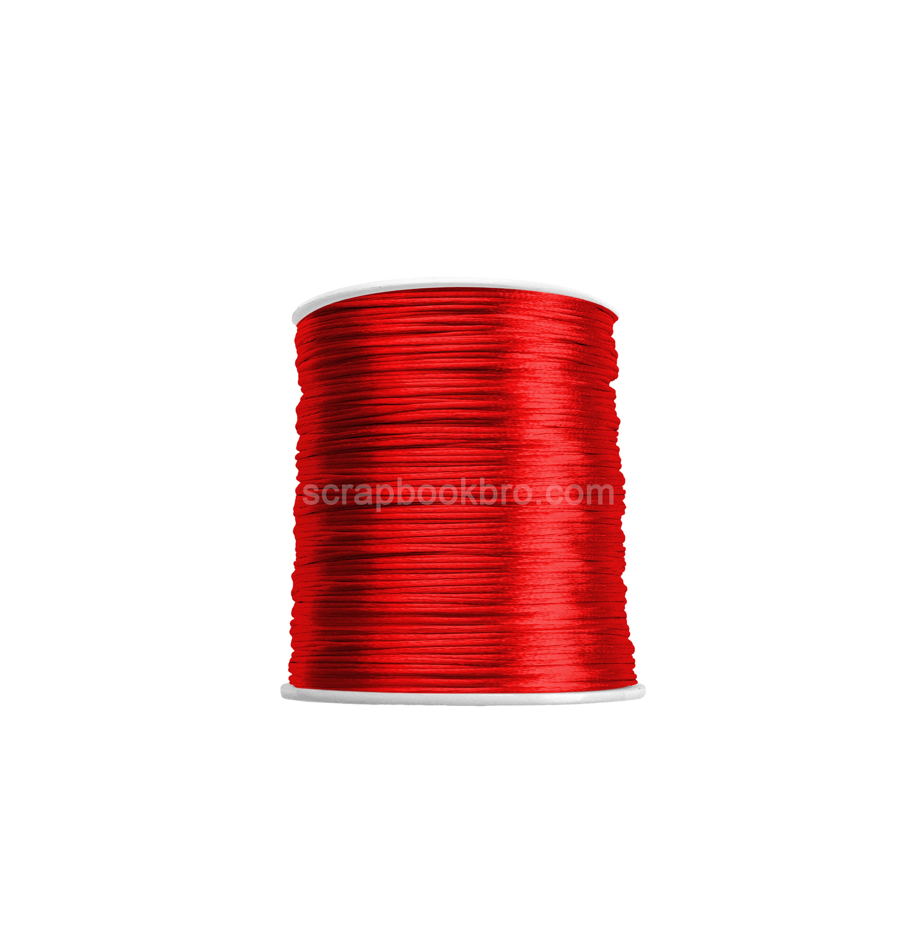 Red 1mm Satin Nylon Cord