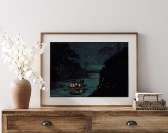 Japanese Wall Art | Vintage Japanese Printable Art | Asian Printable Wall Art | Japanese Woodblock Print | Japanese Landscape Painting Print
