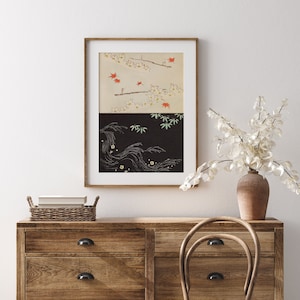Vintage Japanese Poster Wall Art - Bijutsukai Poster - Vintage Print - Exhibition Abstract Art - Black And White Wall Art
