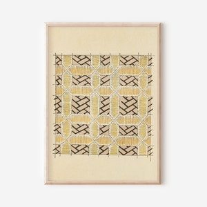 Japanese Minimalist Art - Rug Weaving Wall Art - Asian Printable Art - DIGITAL DOWNLOAD