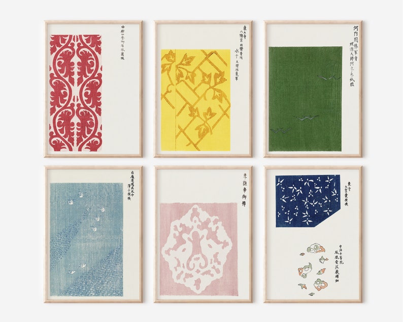 Set of 6 Japanese Art Print Taguchi Tomoki Print Etsy