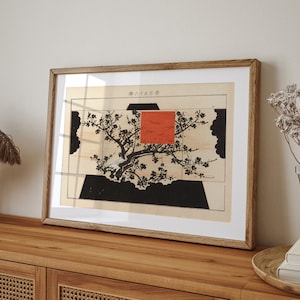 Black And White Wall Art , Japanese Art , Vintage Japanese Art Tree , Antique Asian Art , Japanese Printable Art ,Minimalist Wall Decor image 6