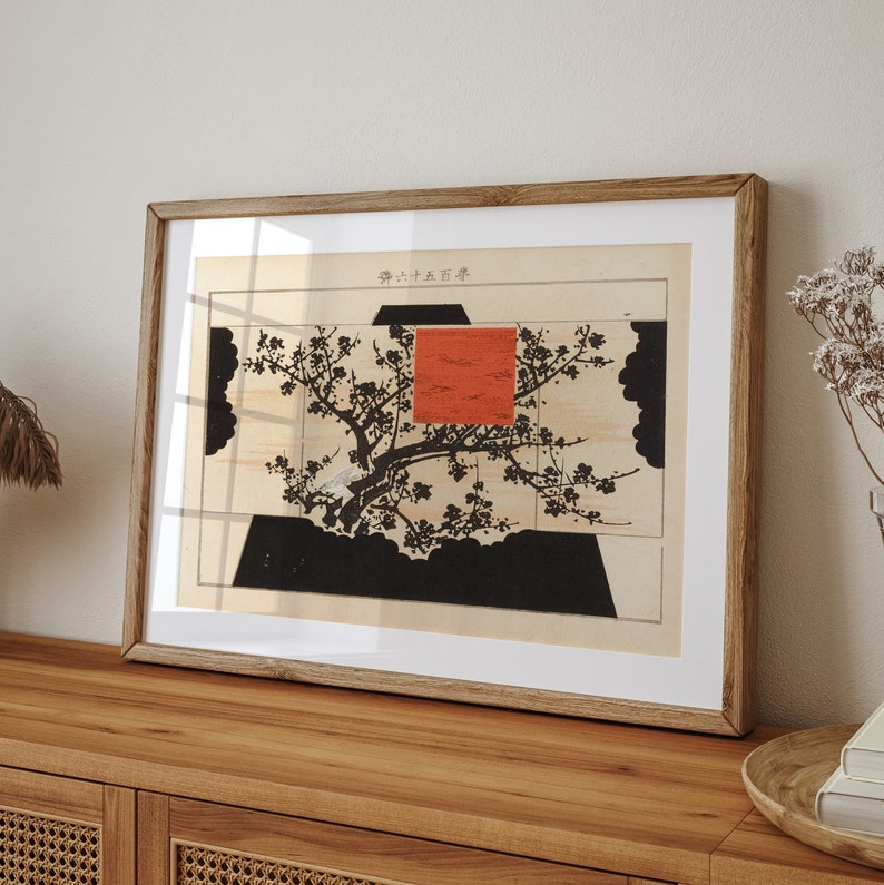 Black And White Wall Art , Japanese Art , Vintage Japanese Art Tree , Antique Asian Art , Japanese Printable Art ,Minimalist Wall Decor image 6