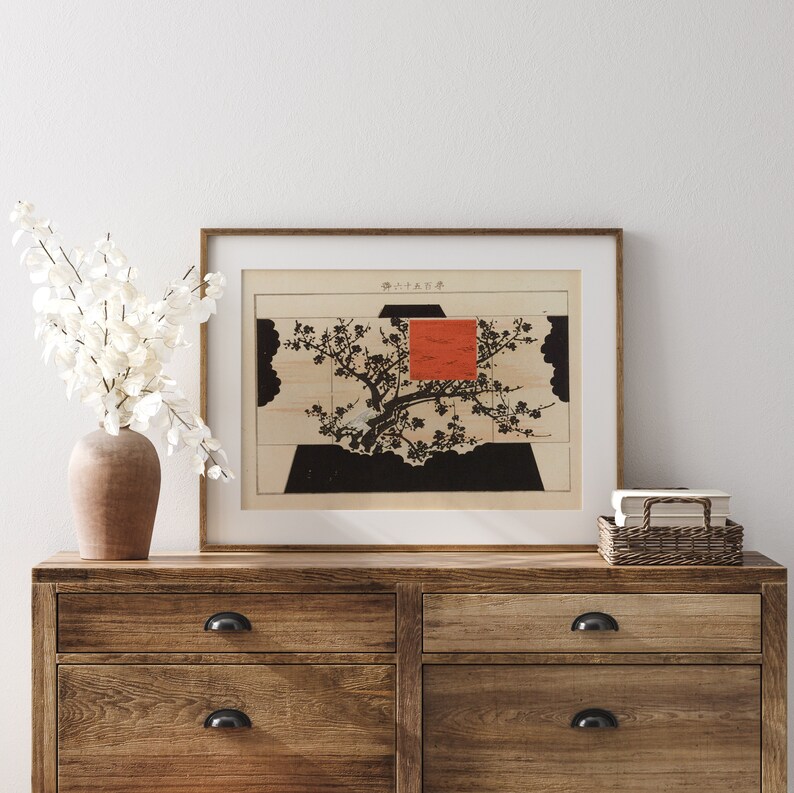 Black And White Wall Art , Japanese Art , Vintage Japanese Art Tree , Antique Asian Art , Japanese Printable Art ,Minimalist Wall Decor image 7