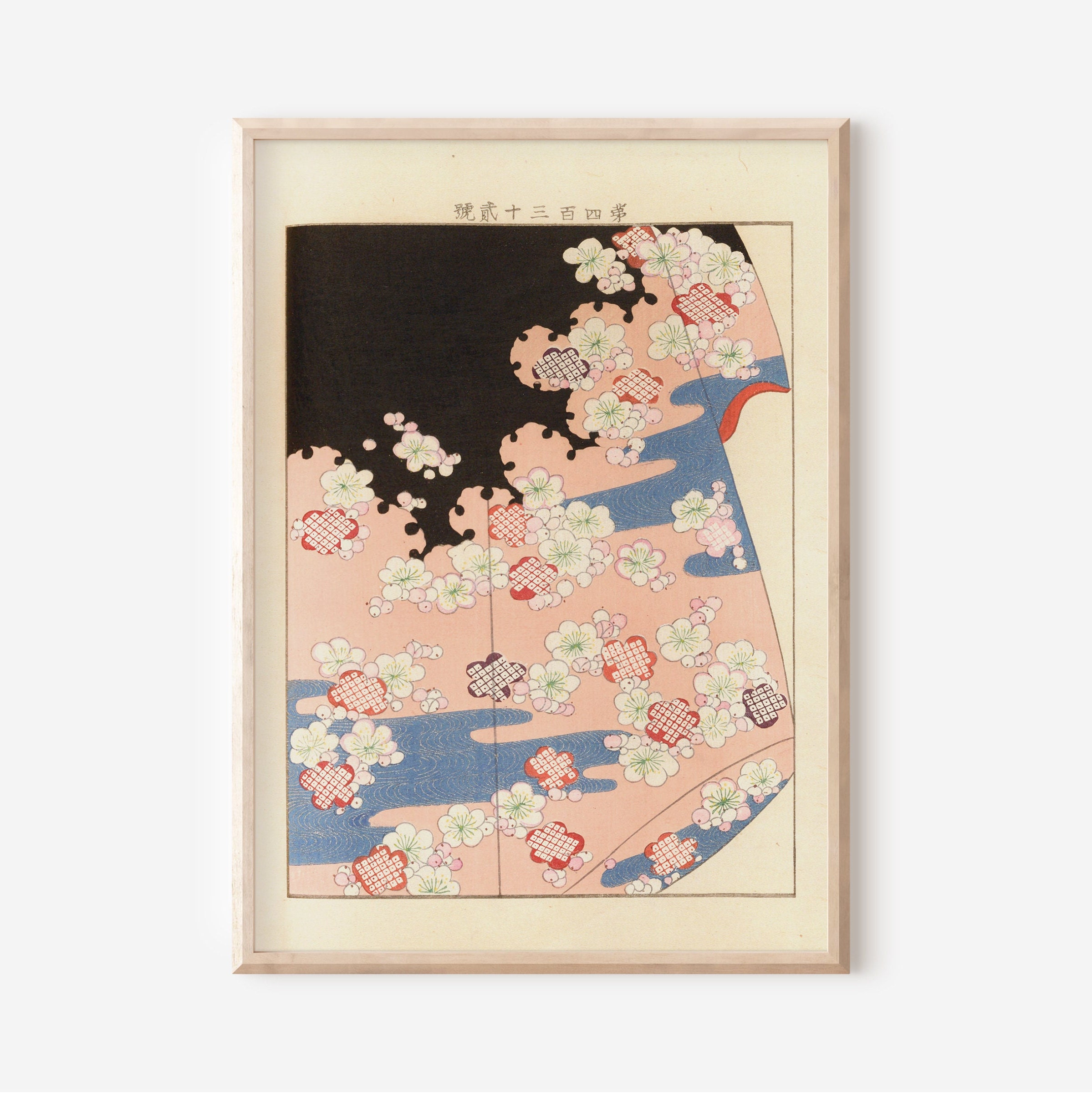 3er-Set Drucke Japanischer Kunstdruck Japanischer Kimono Mid Century ...